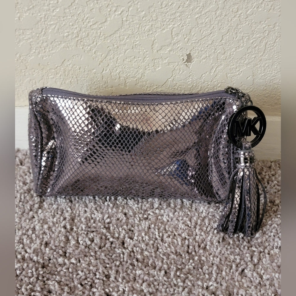 Michael Kors Silver Clutch Bag